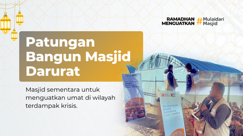 Bangun Masjid Darurat Untuk Palestina
